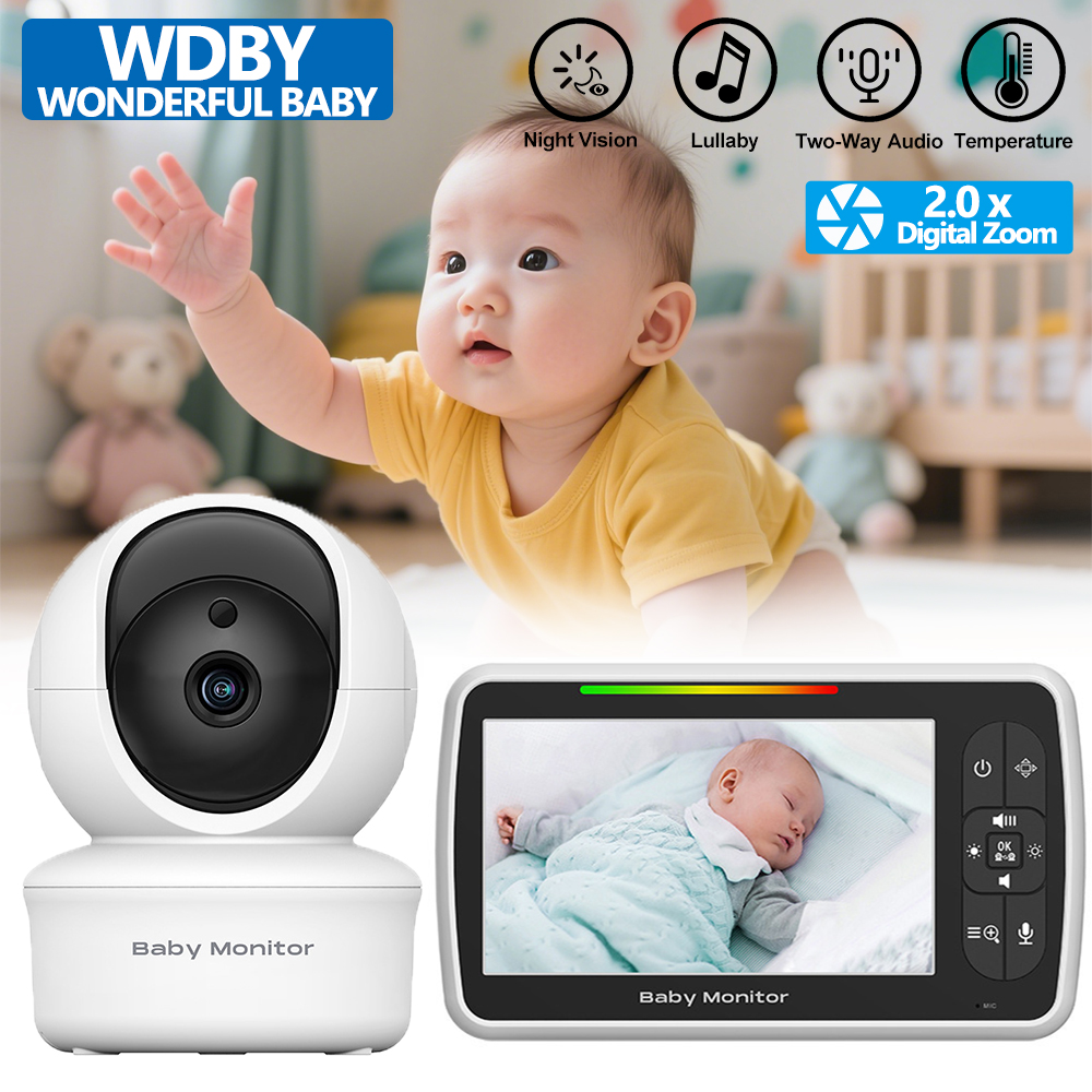 Audio Hd Music - 5.0 Inch Video Baby Monitor With