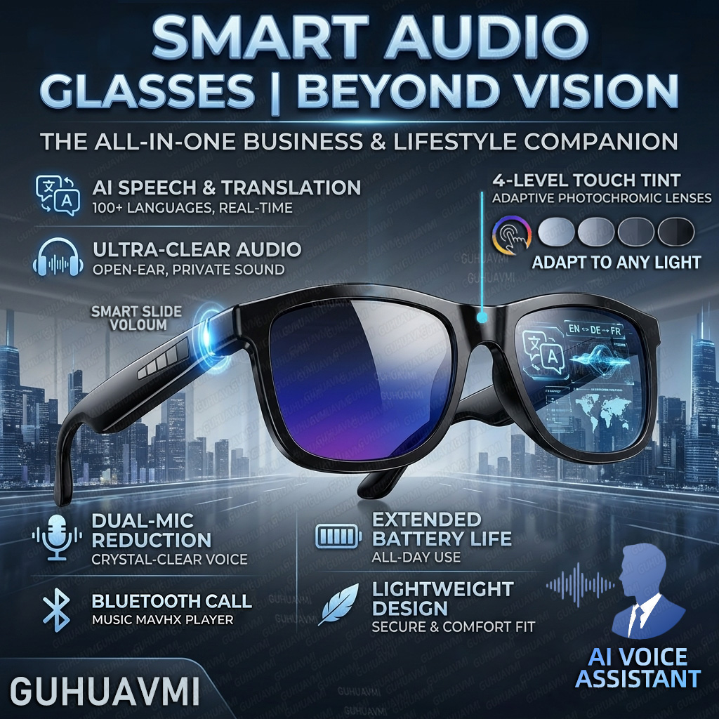 Audio Music Video - New Touch-Color Change Smart Audio Glasses