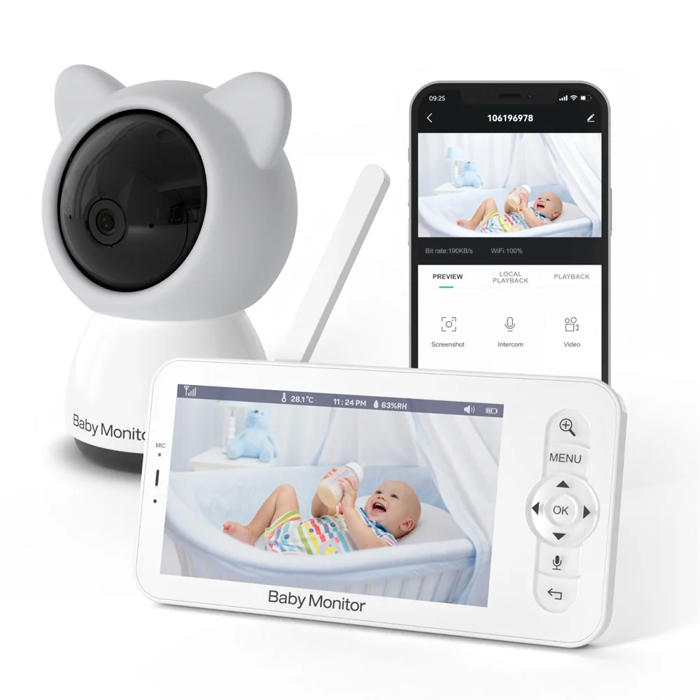 Audio Hd Music - Babystar 5 Inch Wifi Baby Monitor