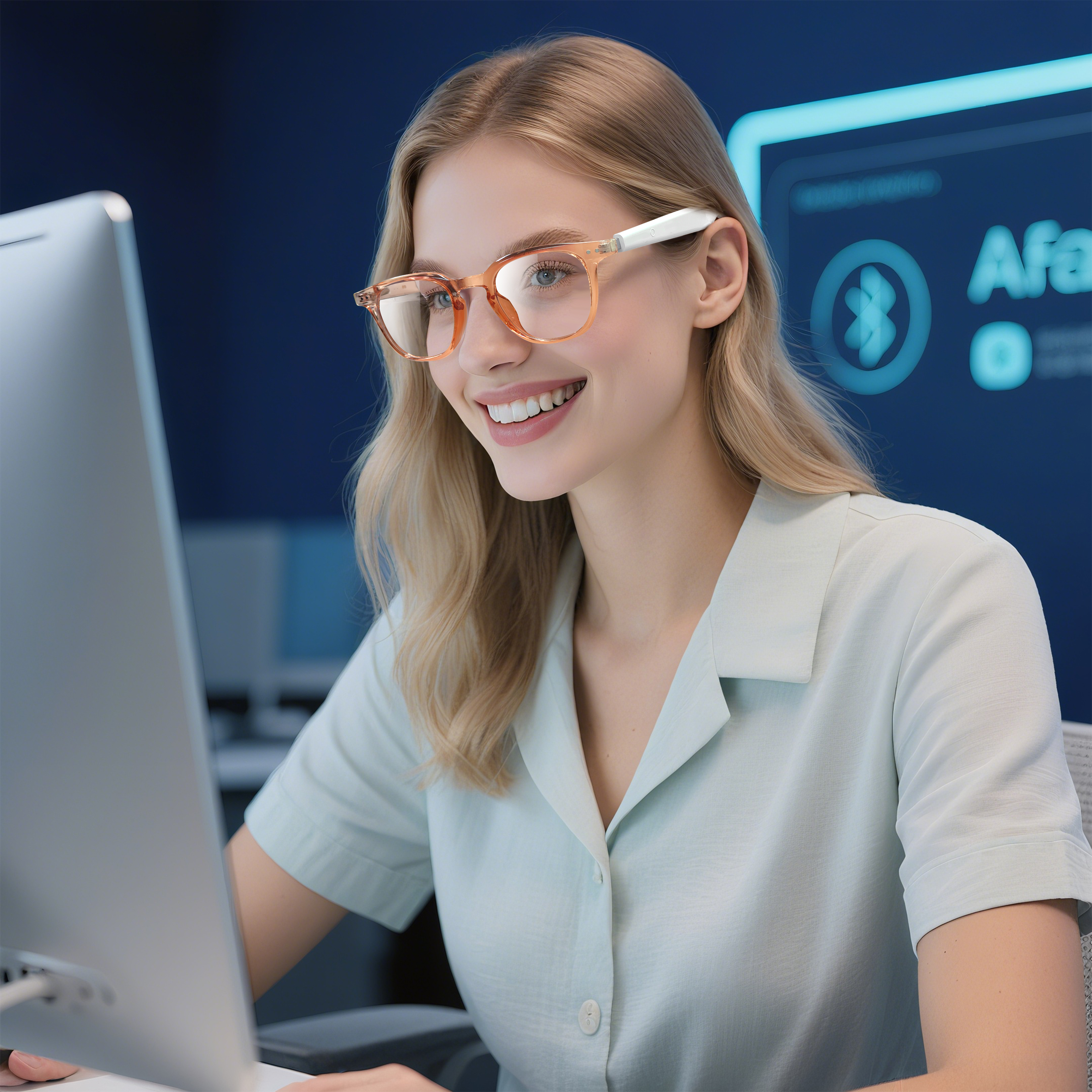 Audio Music Video - Photochromic Smart Glasses Anti-Blue Wireless Music