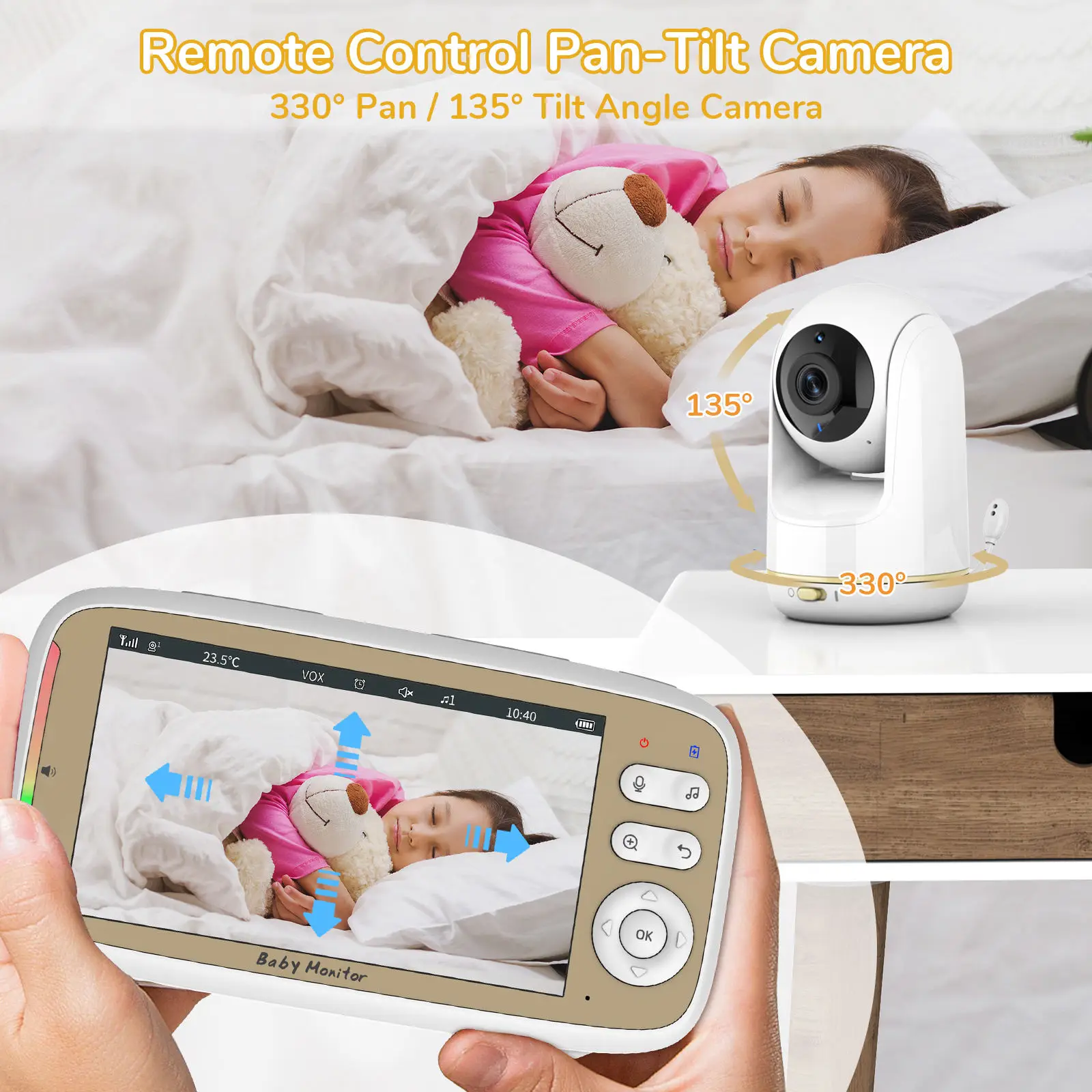 VB803 PRO Baby Monitor with 2p - Audio Music Video บทวิจารณ์และราคา