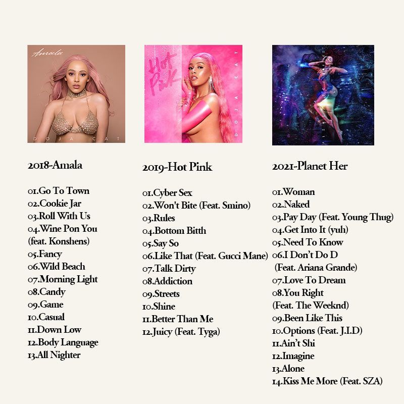 Doja Cat 6CD Music Album Colle - Audio Music New บทวิจารณ์และราคา