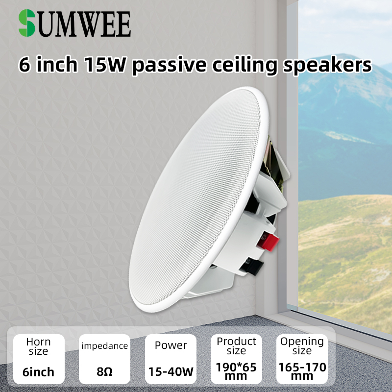 6 Inch 8ohm Ceiling Speaker Fu - Audio Music System For Home บทวิจารณ์และราคา