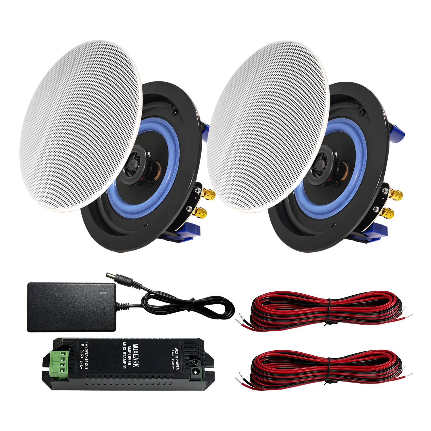 MUXEARK 2PCS 4 Inch Home Audio - Audio Music System For Home บทวิจารณ์และราคา