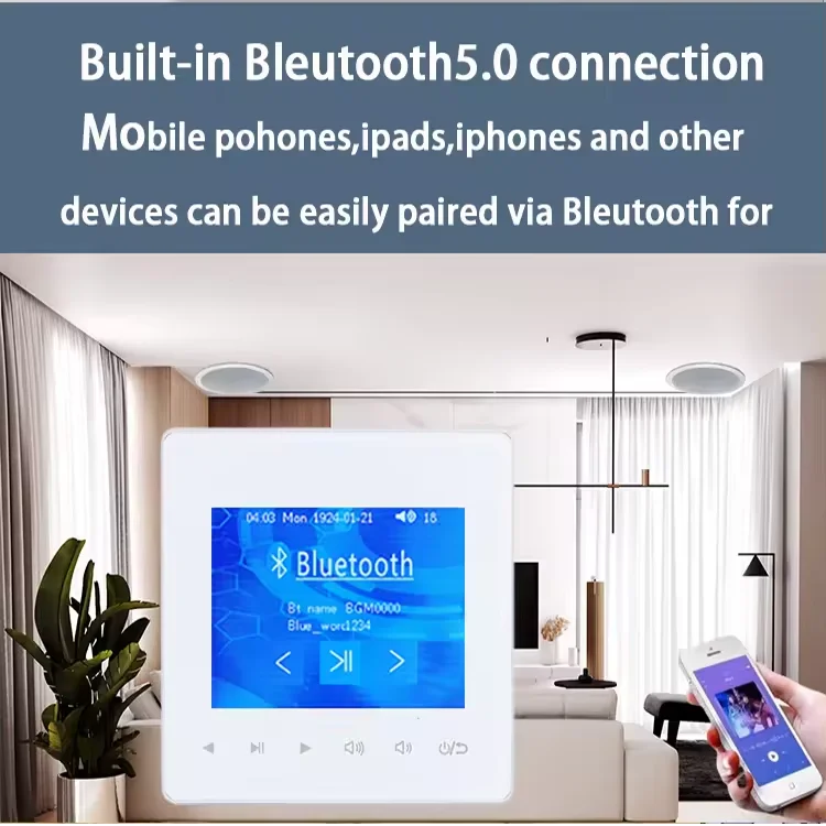 Home Bluetooth Wall Amplifier  - Audio Music System For Home บทวิจารณ์และราคา