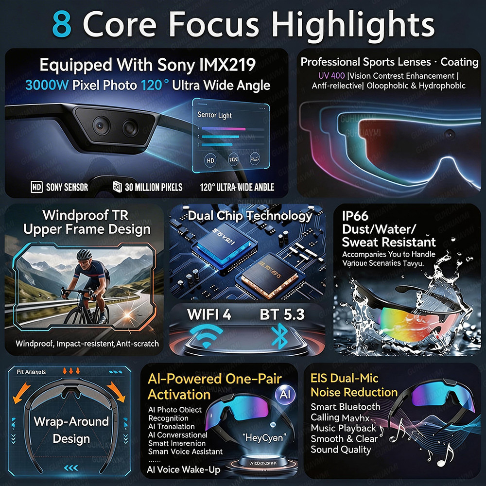 Photochromic Smart Glasses 120 - Audio Music Video บทวิจารณ์และราคา