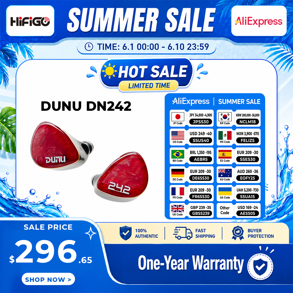 DUNU DN242 2DD+4BA+2 Micro Pla - Audio Music Technology บทวิจารณ์และราคา