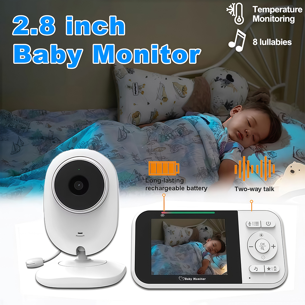 2.8 Inch Video Baby Monitor Ni - Audio Hd Music บทวิจารณ์และราคา
