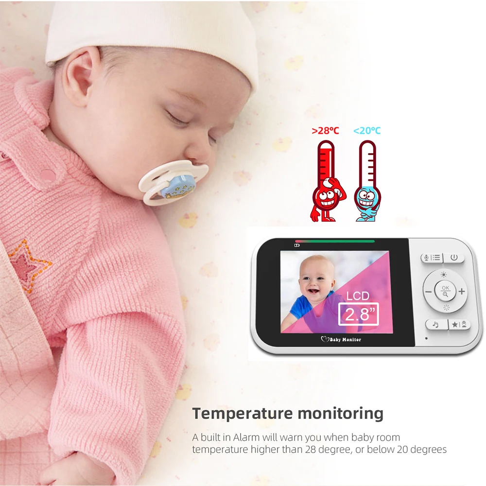 2.8 Inch Video Baby Monitor Ni - Audio Hd Music บทวิจารณ์และราคา