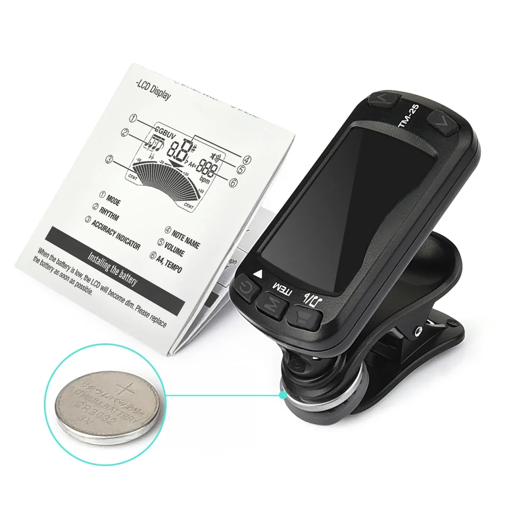 Compact 3-In-1 Tuner for Trave - Guitar Tuner Clip บทวิจารณ์และราคา