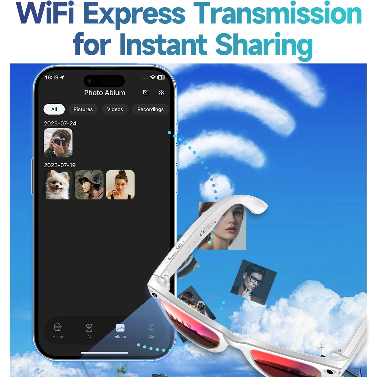 Trending Smart Sunglasses With - Audio Music To Video Ai Free บทวิจารณ์และราคา