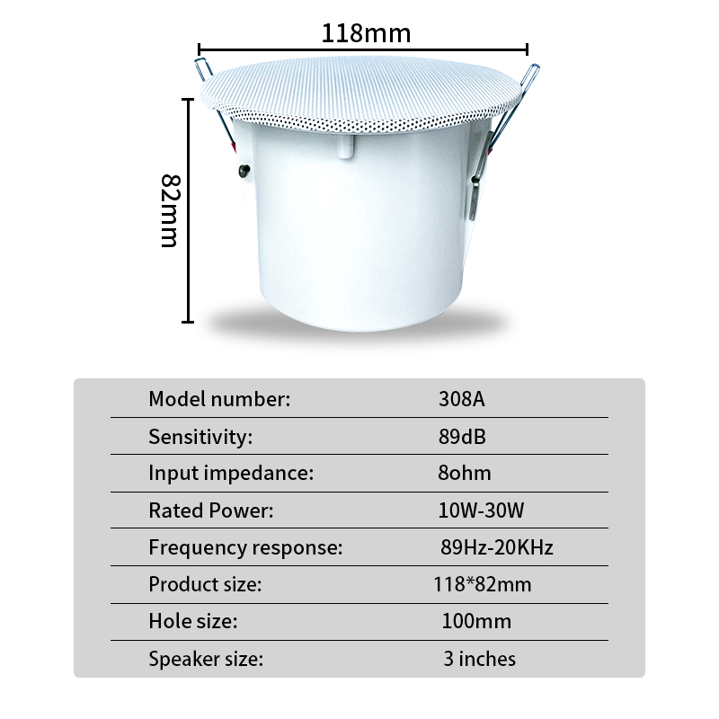 3 inch 8Ohm Surround Sound Spe - Audio Music System For Home บทวิจารณ์และราคา