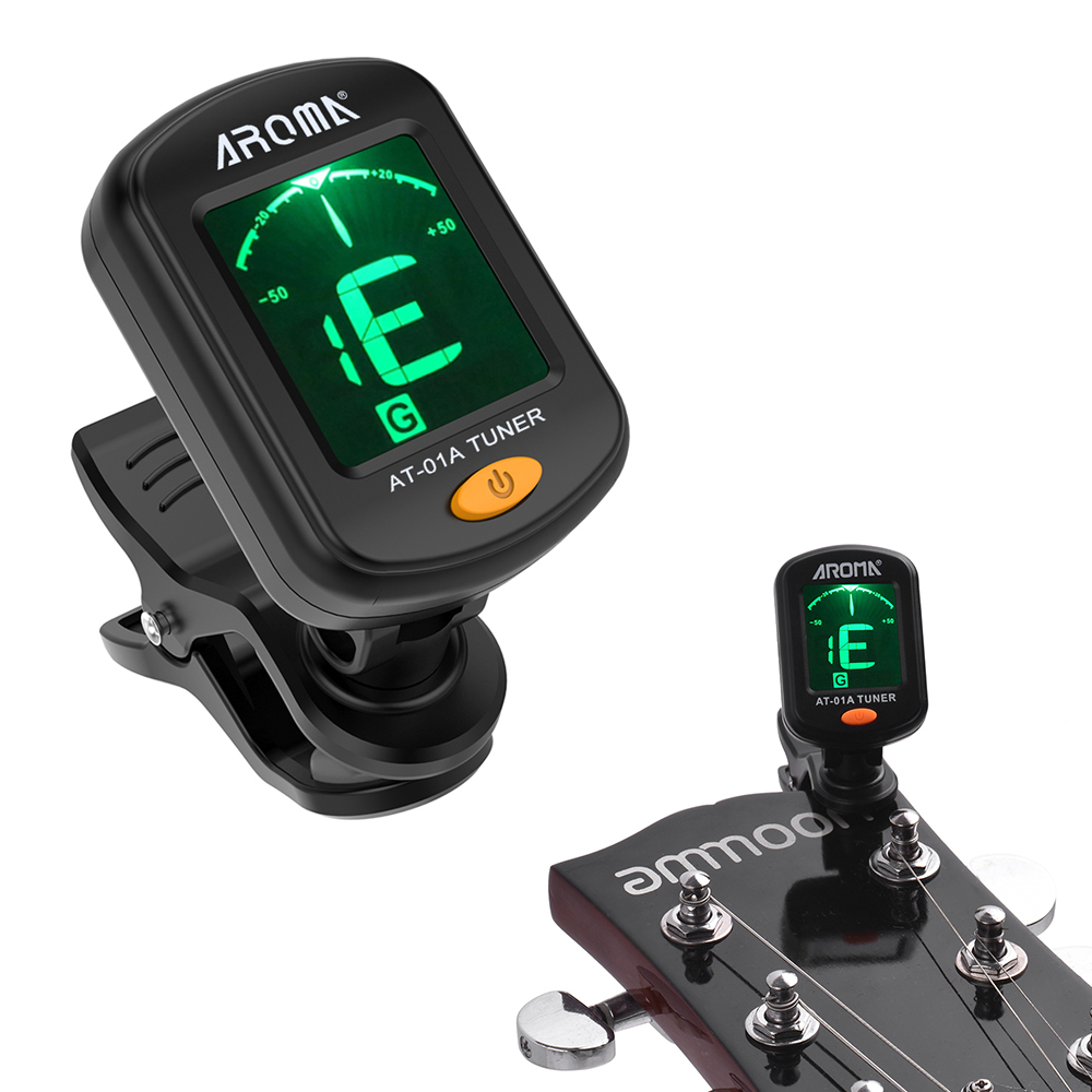 AT-01A Rotatable Clip-on Tuner - Guitar Tuner Clip บทวิจารณ์และราคา