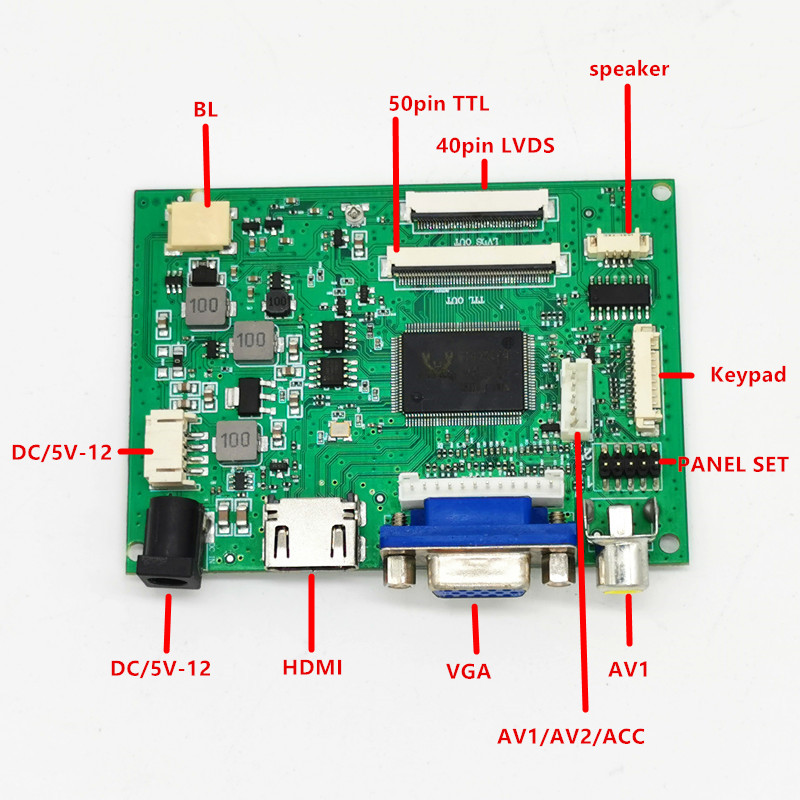 40PIN 50PIN universal LCD driv - Audio Music Converter บทวิจารณ์และราคา