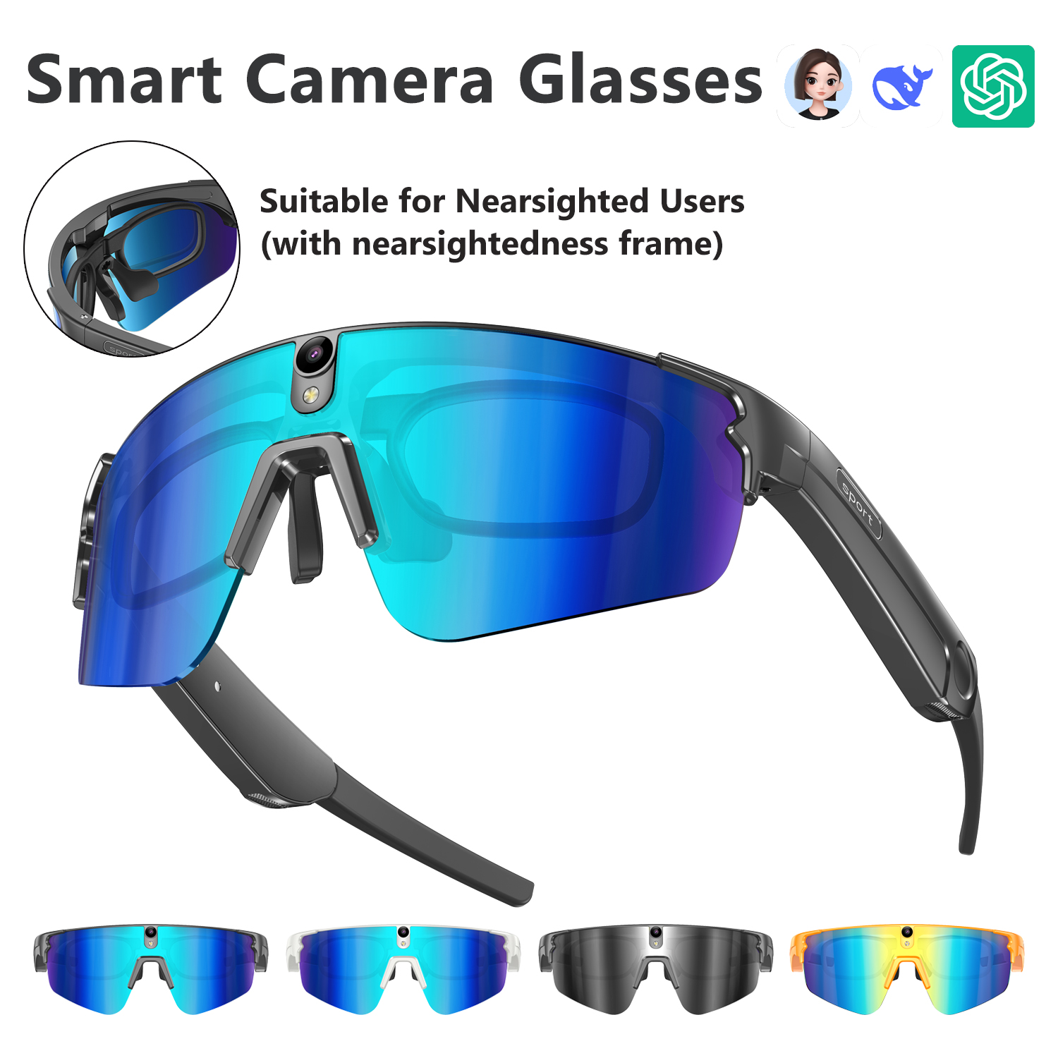 L805 AI Smart Glasses With 800 - Audio Music Video บทวิจารณ์และราคา