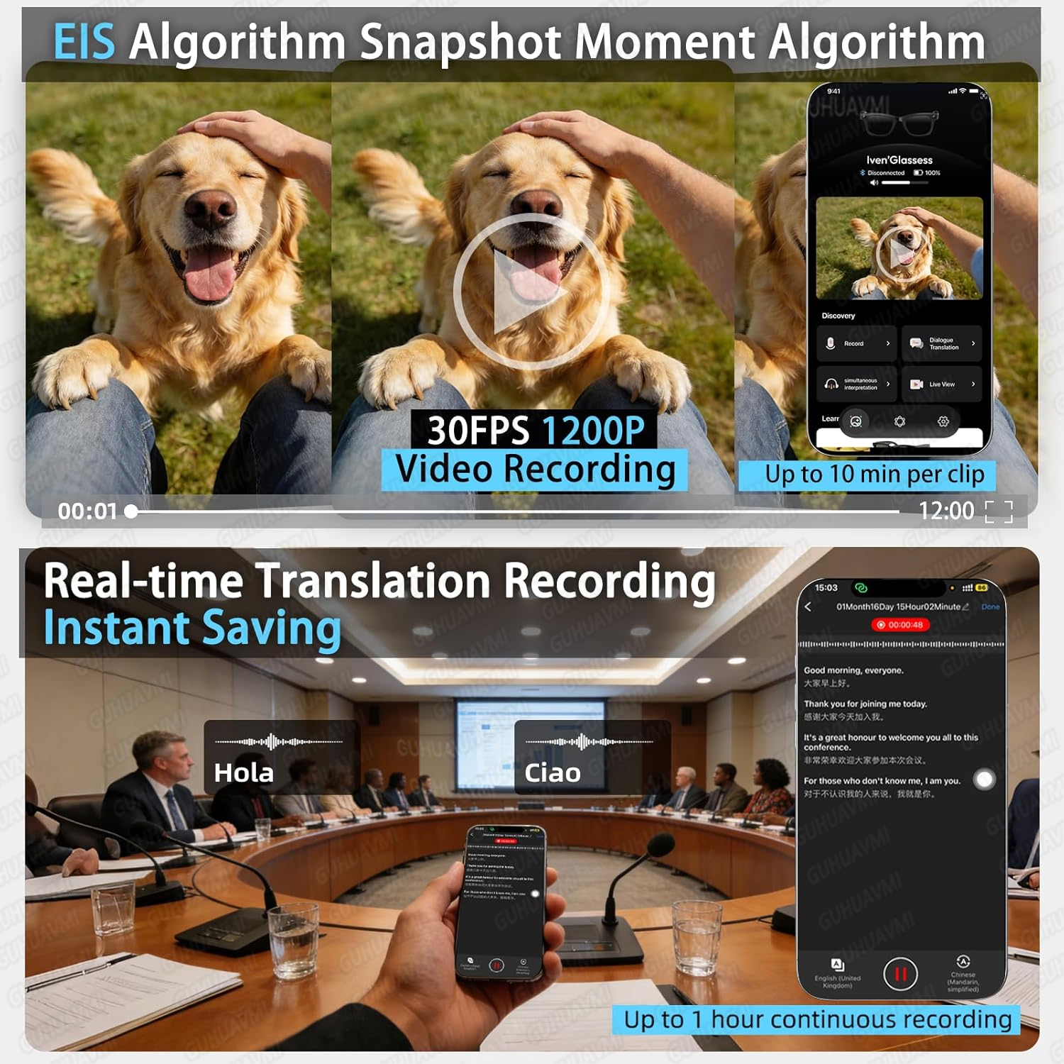 New Smart AI Glasses with 800W - Audio Music Video บทวิจารณ์และราคา