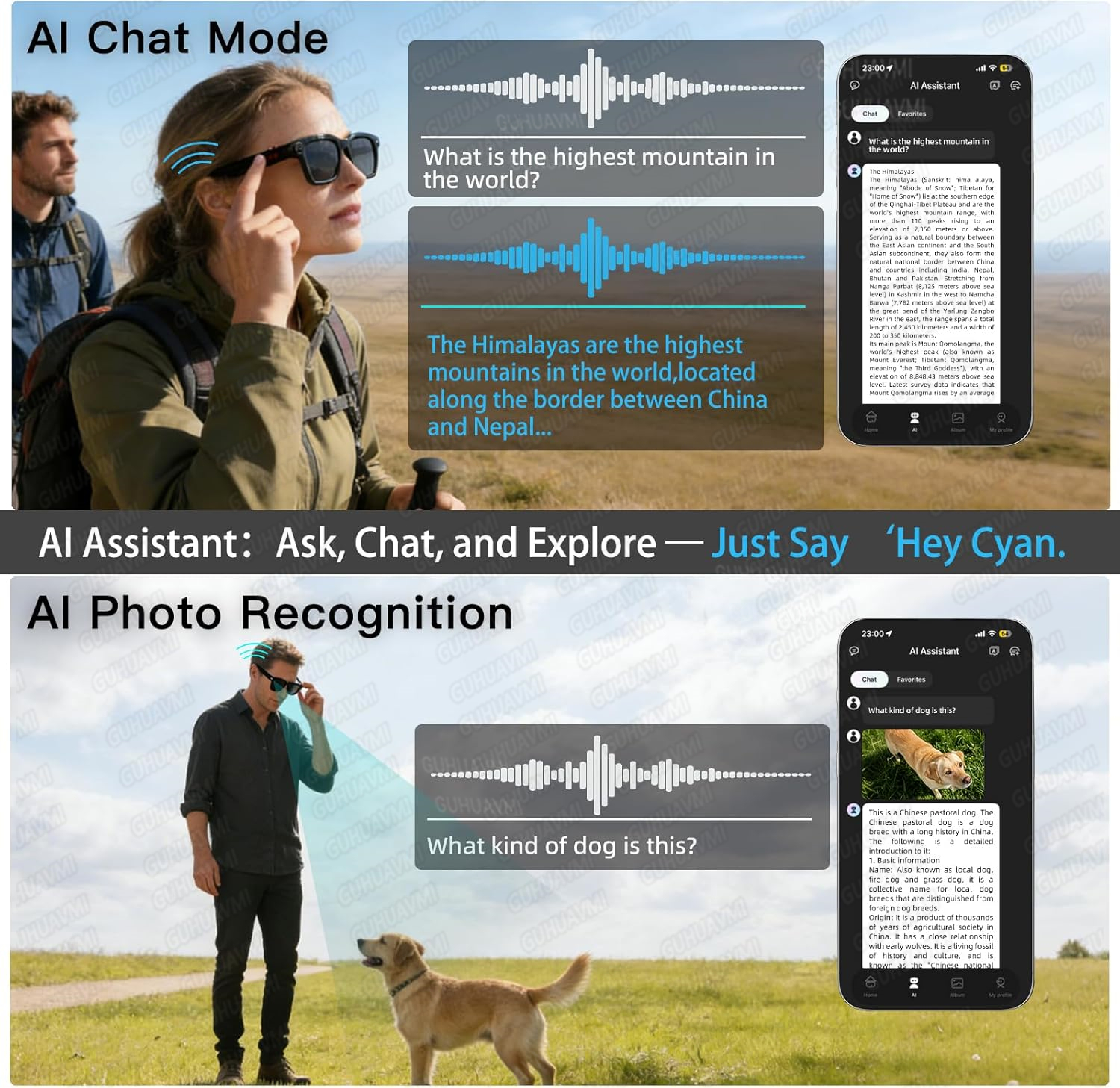 New Smart AI Glasses with 800W - Audio Music Video บทวิจารณ์และราคา