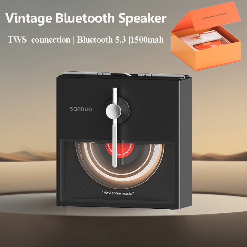 Mini Vintage Bluetooth Speaker - Audio Music System For Home บทวิจารณ์และราคา