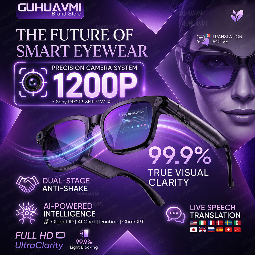 2026 Smart Camera Glasses 1080 - Audio Music To Video Ai Free บทวิจารณ์และราคา