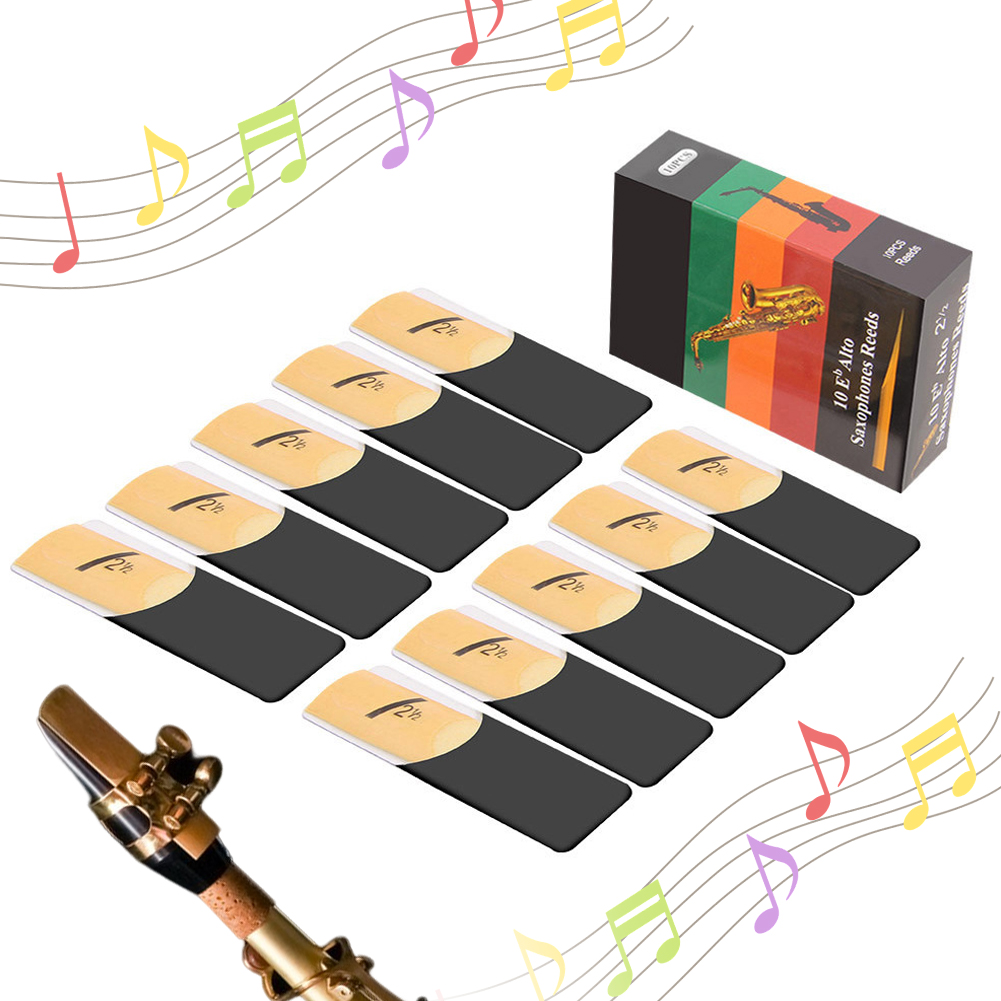 10 Pack Eb Alto Sax Reeds Alto - Saxophone Reed Pack บทวิจารณ์และราคา