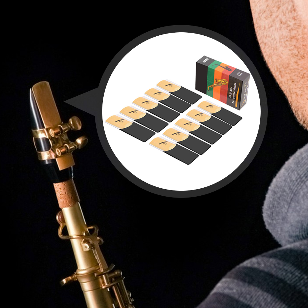 10 Pack Eb Alto Sax Reeds Alto - Saxophone Reed Pack บทวิจารณ์และราคา