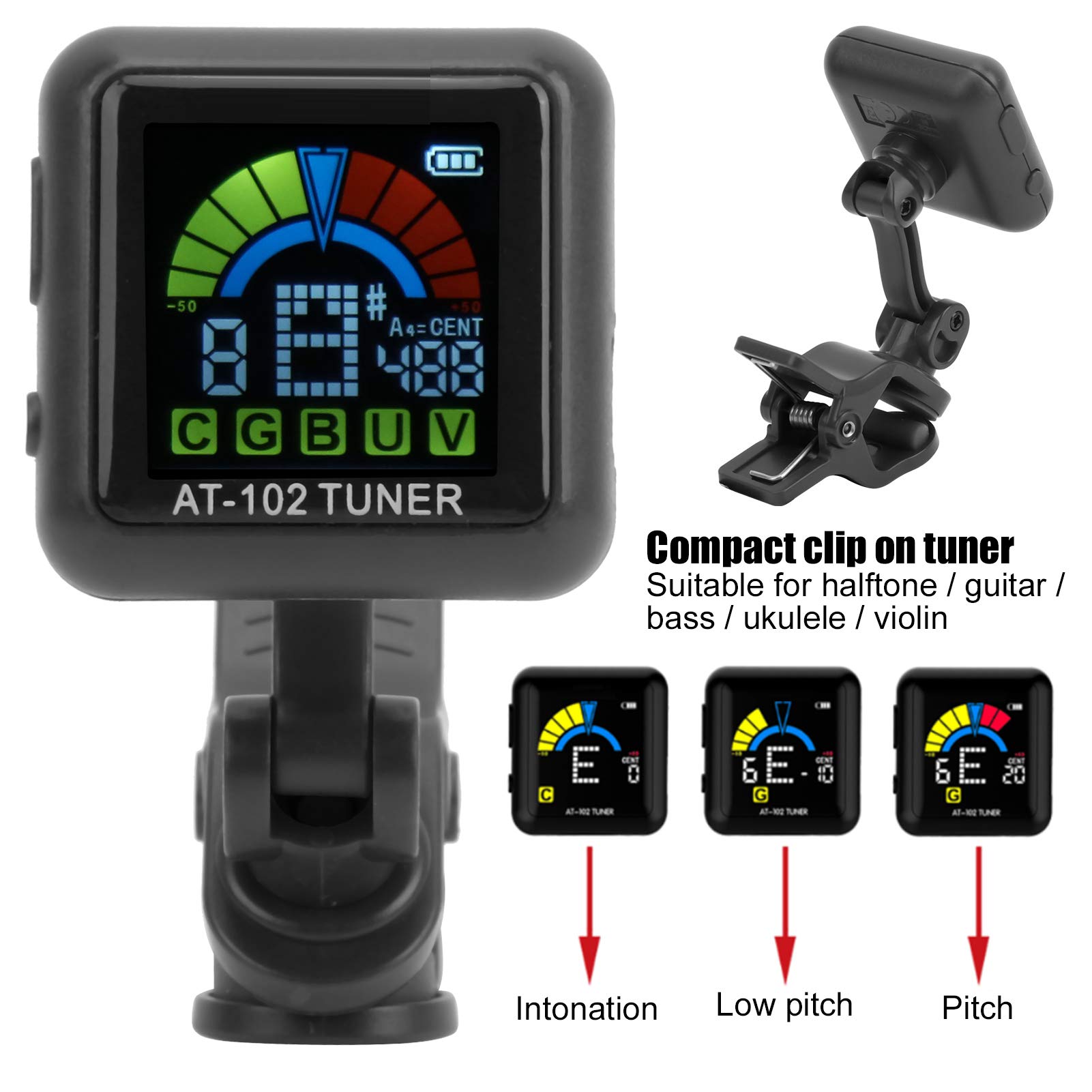 Aroma Guitar Tuner, Violin Tun - Guitar Tuner Clip บทวิจารณ์และราคา