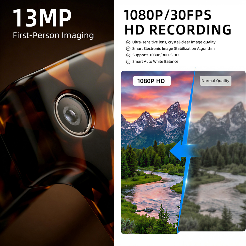 G600 Pro AI Smart Glasses 13MP - Audio Music Video บทวิจารณ์และราคา