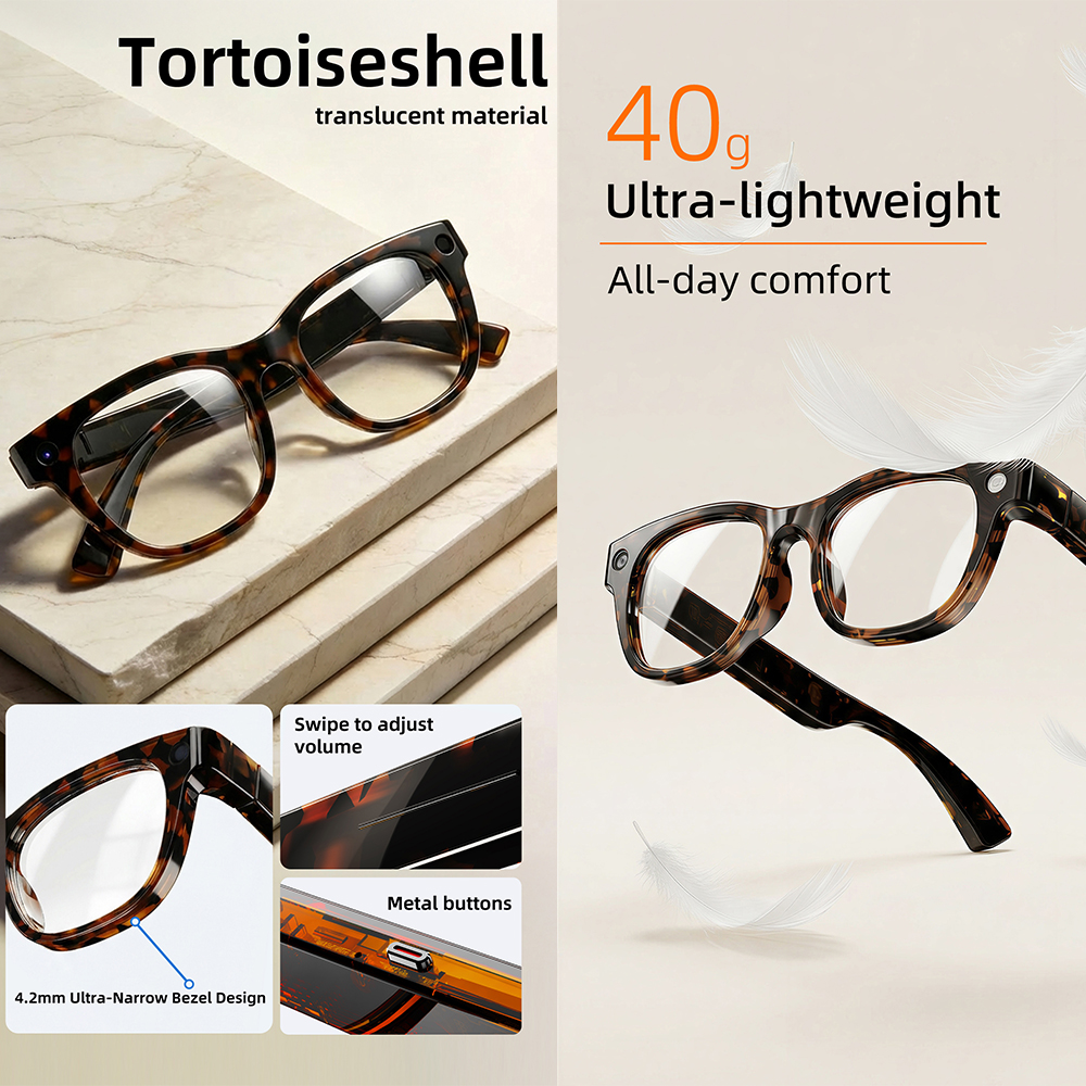 G600 Pro AI Smart Glasses 13MP - Audio Music Video บทวิจารณ์และราคา