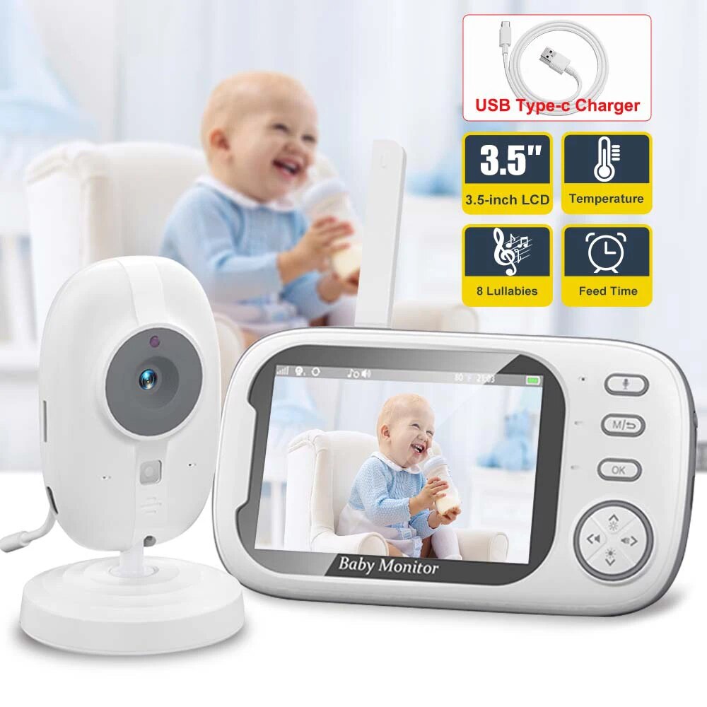 3.5'' Video Baby Monitor 2.4G  - Audio Music Video บทวิจารณ์และราคา