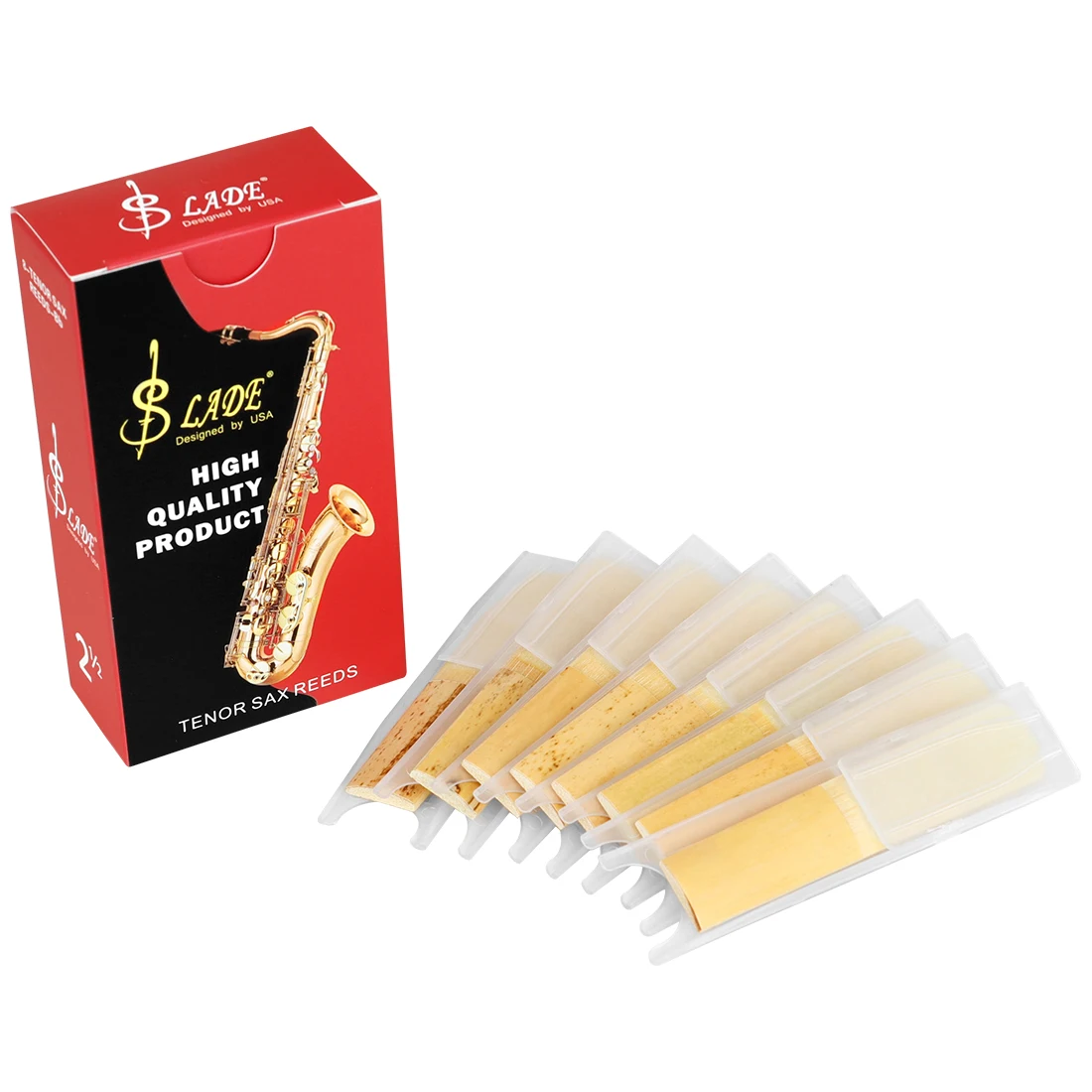 SLADE Bb Pack Of 8 Pieces Midr - Saxophone Reed Pack บทวิจารณ์และราคา