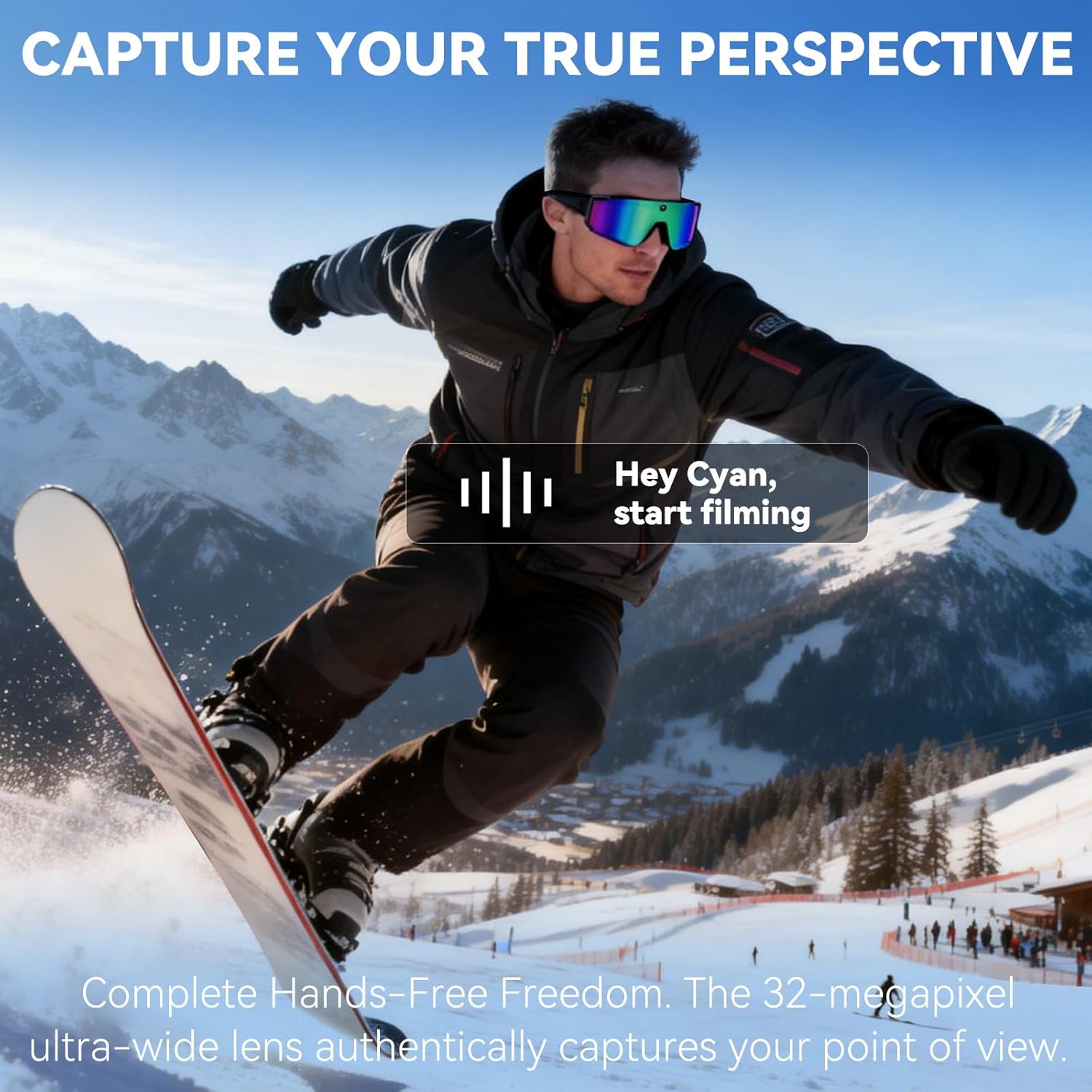 Smart AI Sunglasses 1200P HD V - Audio Music To Video Ai Free บทวิจารณ์และราคา