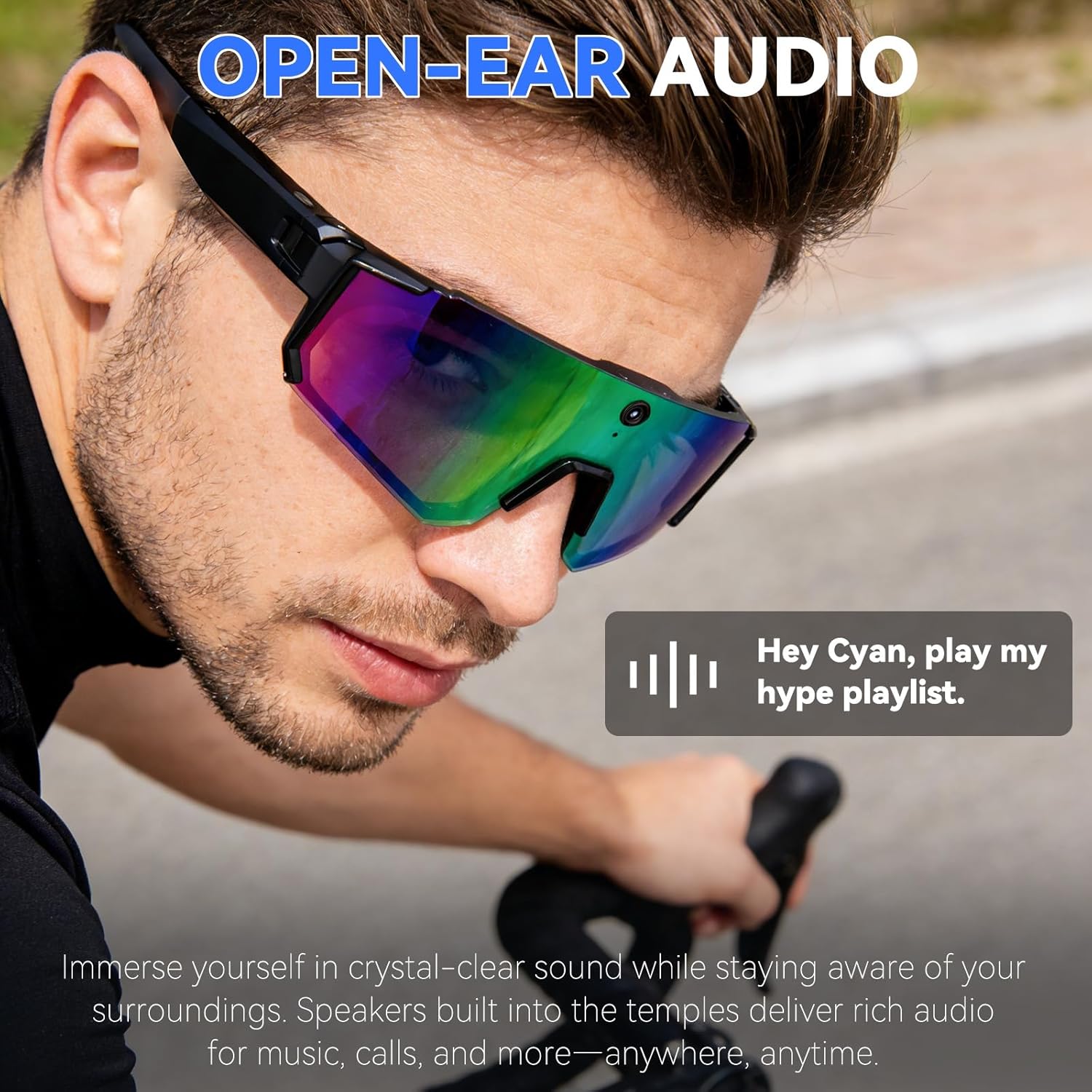 Smart AI Sunglasses 1200P HD V - Audio Music To Video Ai Free บทวิจารณ์และราคา