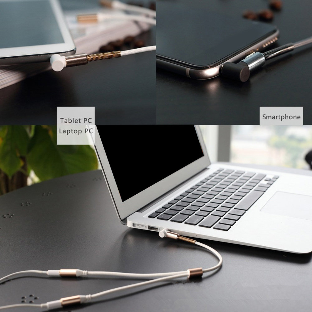 Dual 3.5mm Aux Audio Line Head - Audio Music Online บทวิจารณ์และราคา