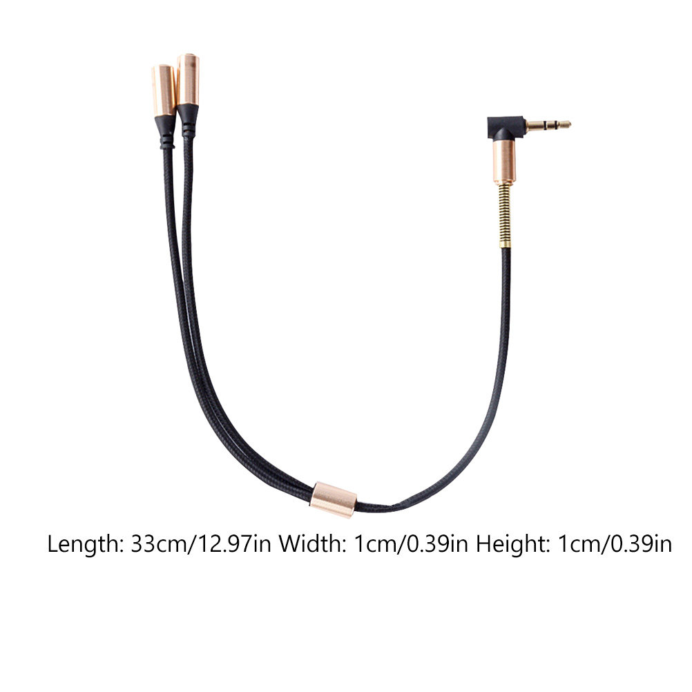 Dual 3.5mm Aux Audio Line Head - Audio Music Online บทวิจารณ์และราคา