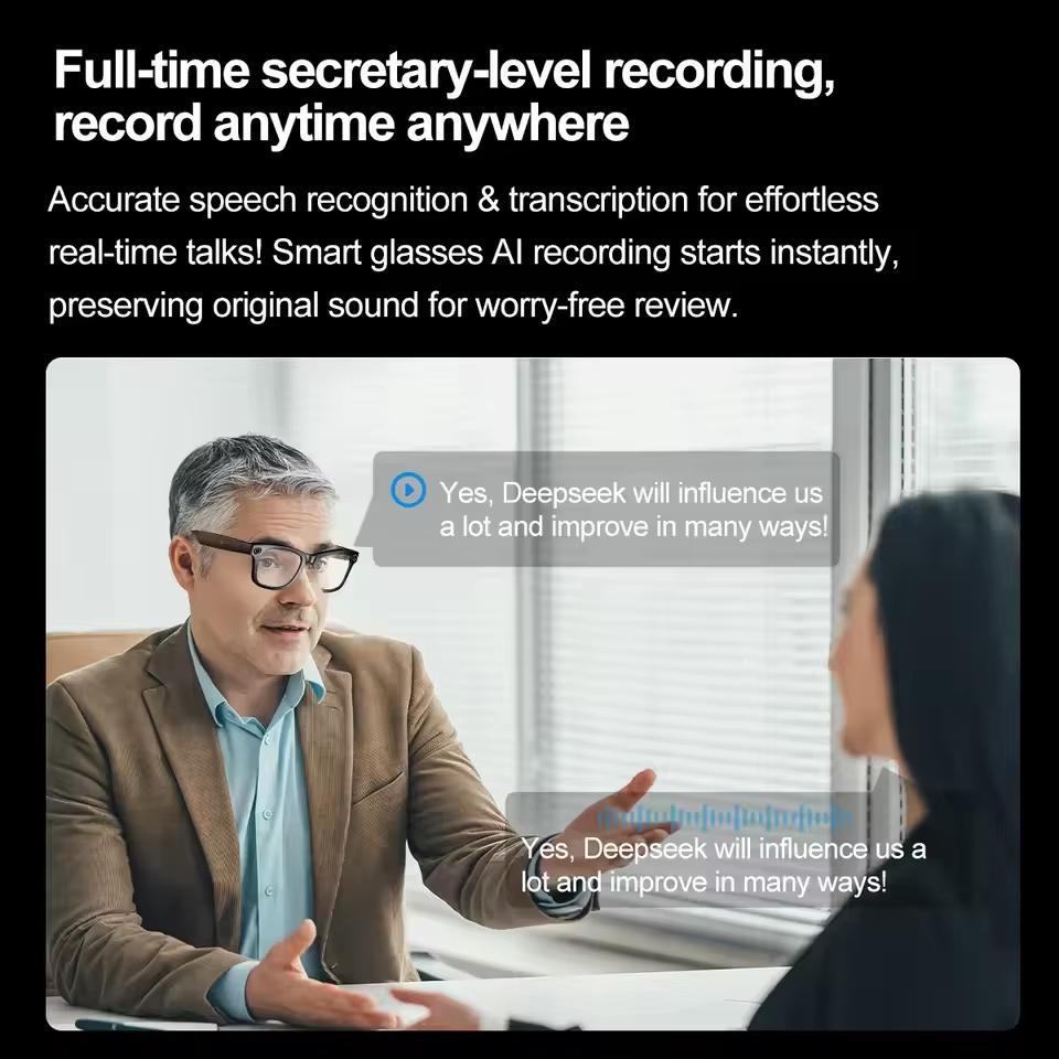 2026 New AI Smart Glasses with - Audio Music Video บทวิจารณ์และราคา