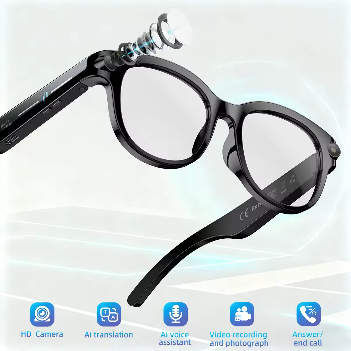 2026 New AI Smart Glasses with - Audio Music Video บทวิจารณ์และราคา