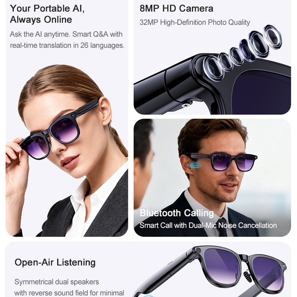 Smart Glasses AI Assistant Rea - Audio Music Video บทวิจารณ์และราคา