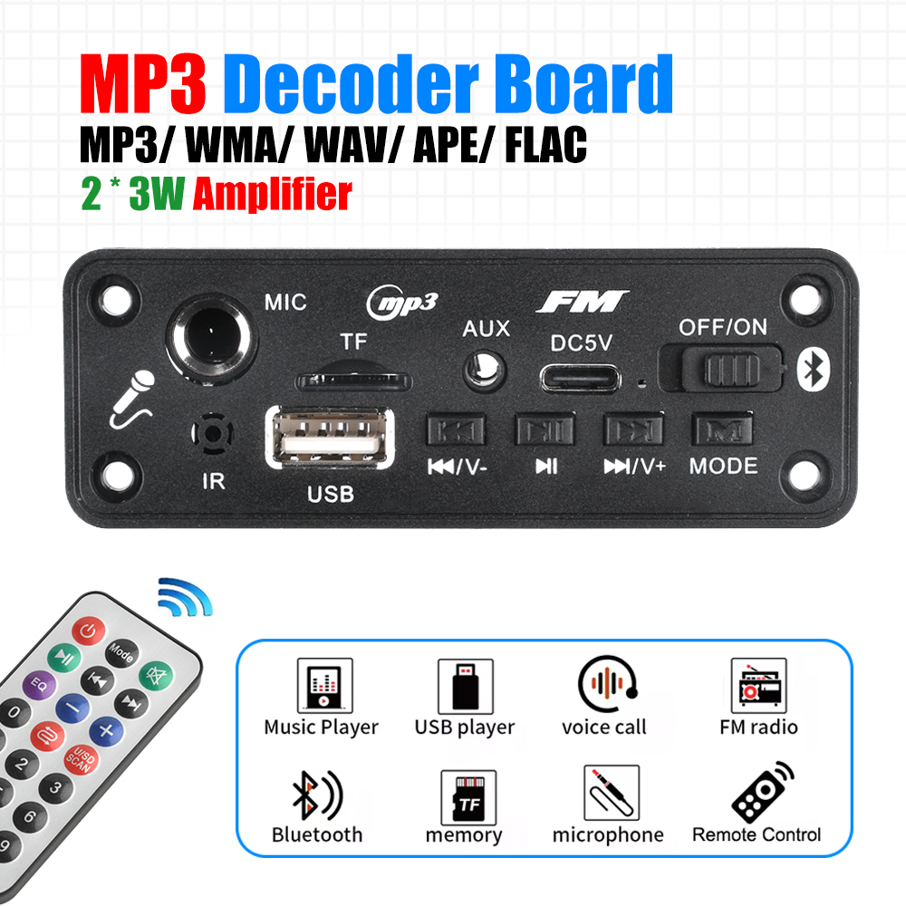 MP3 Bluetooth Amplifier Decode - Audio Music Converter บทวิจารณ์และราคา