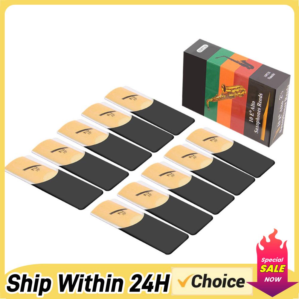 10 Pack Eb Alto Sax Reeds Saxo - Saxophone Reed Pack บทวิจารณ์และราคา