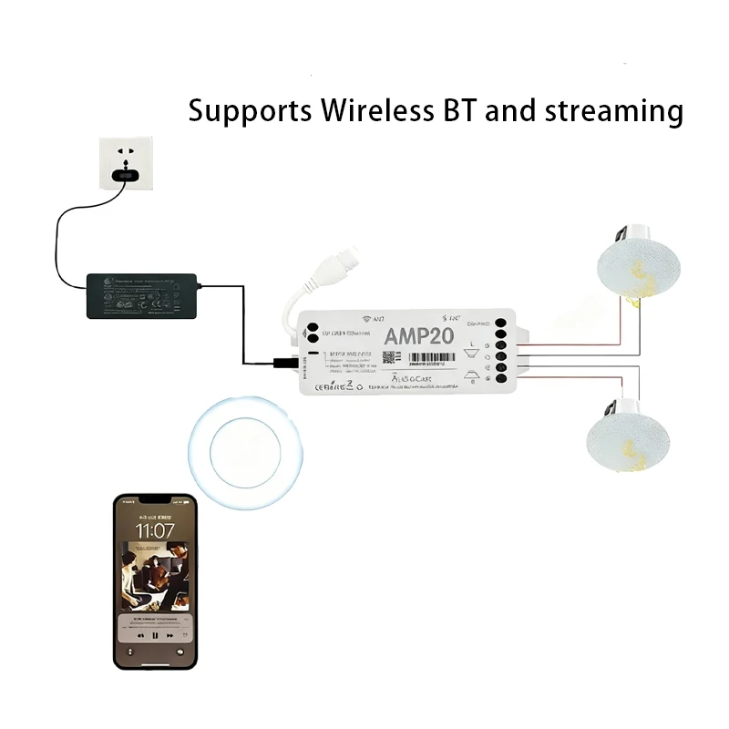 Audiocast Amp20 Wireless Strea - Audio Youtube Music Free บทวิจารณ์และราคา