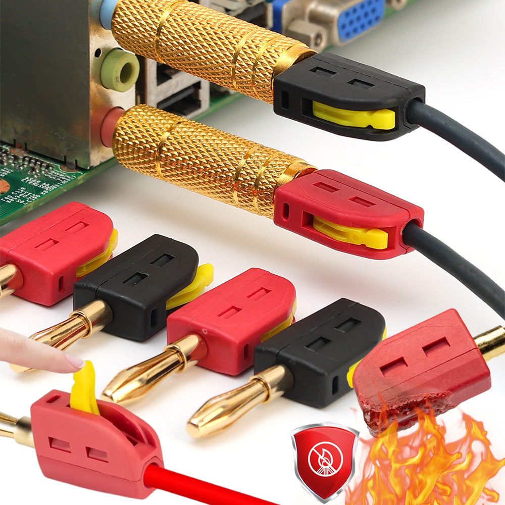 No Solder Banana Plug Quick Wi - Audio Music Test บทวิจารณ์และราคา