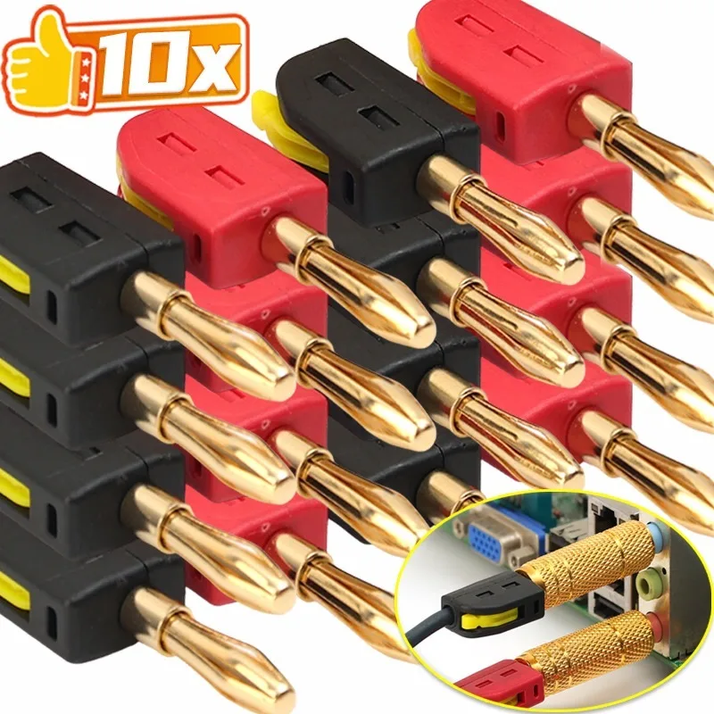 No Solder Banana Plug Quick Wi - Audio Music Test บทวิจารณ์และราคา