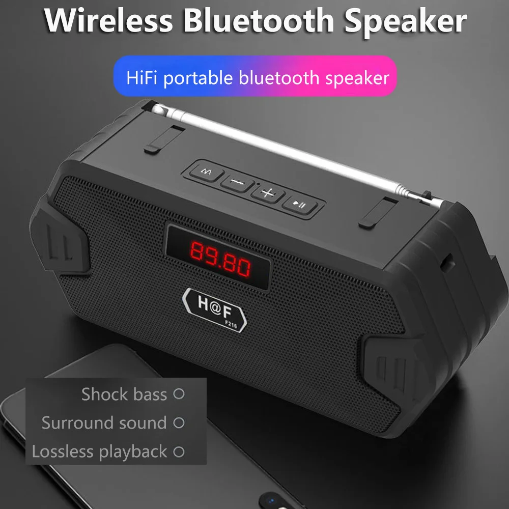 Bass Hifi Outdoor Portable Aux - Audio Music System For Home บทวิจารณ์และราคา