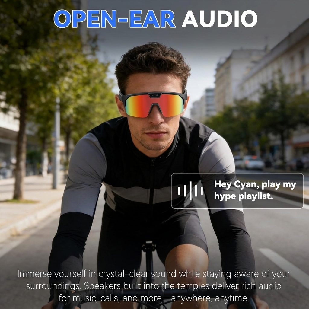 2026New AI Smart Glasses 1200P - Audio Music To Video Ai Free บทวิจารณ์และราคา