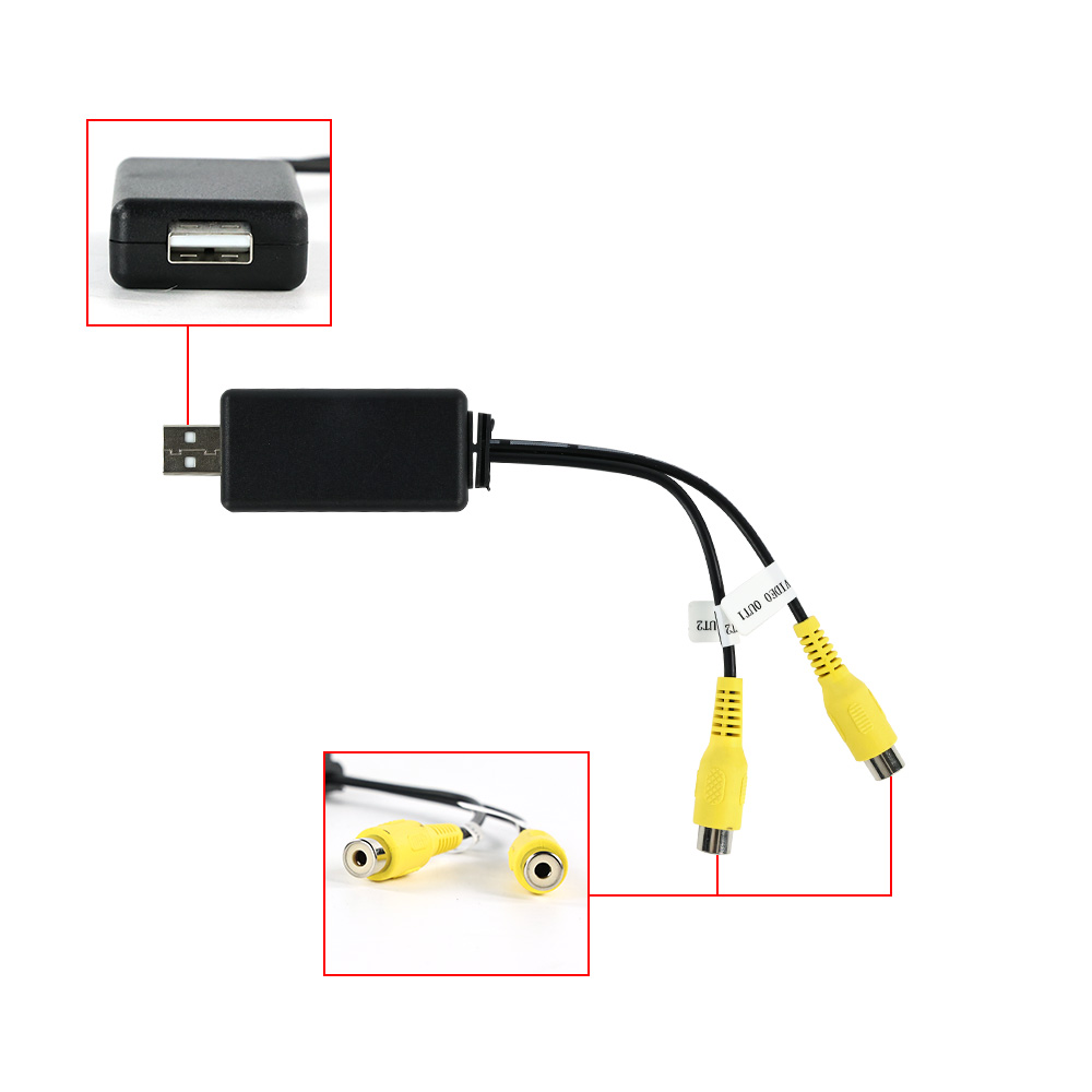 USB To CVBS RCA Video Output A - Audio Music Converter บทวิจารณ์และราคา