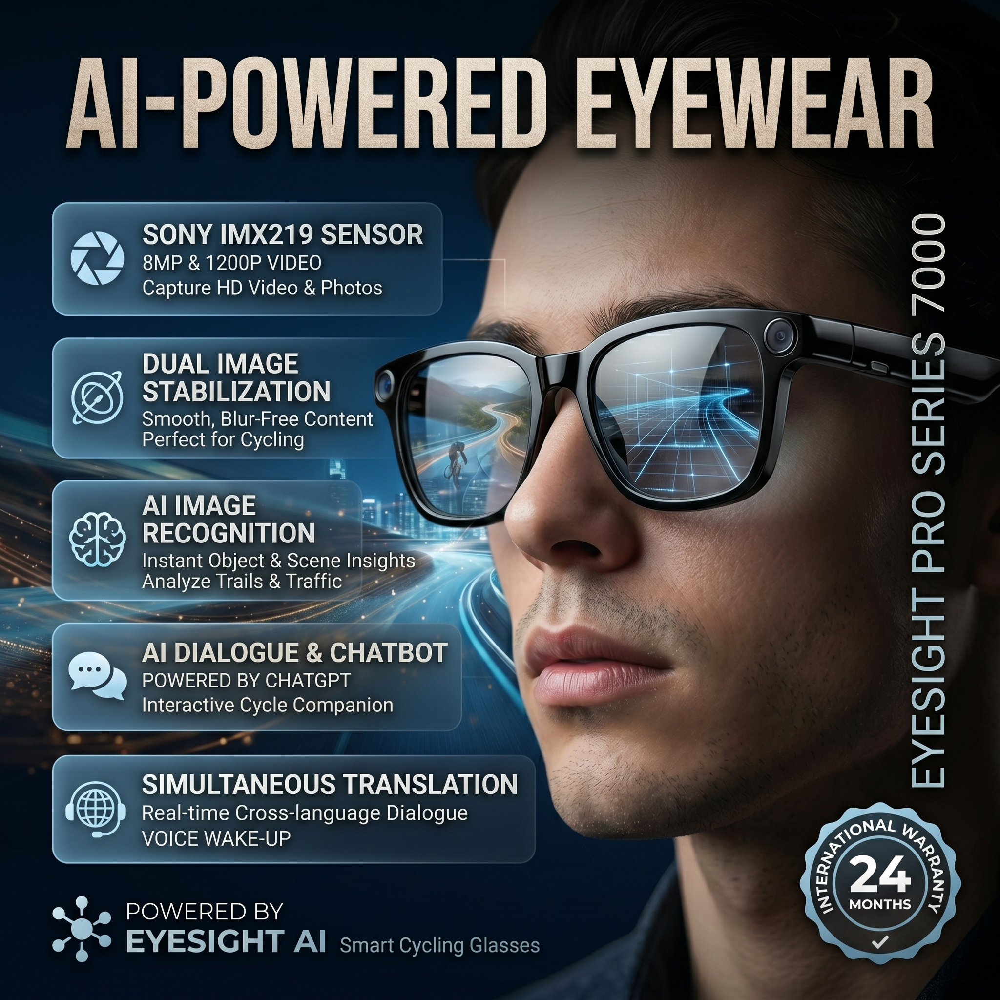 2026 New HD Smart Audio Glasse - Audio Music Video บทวิจารณ์และราคา
