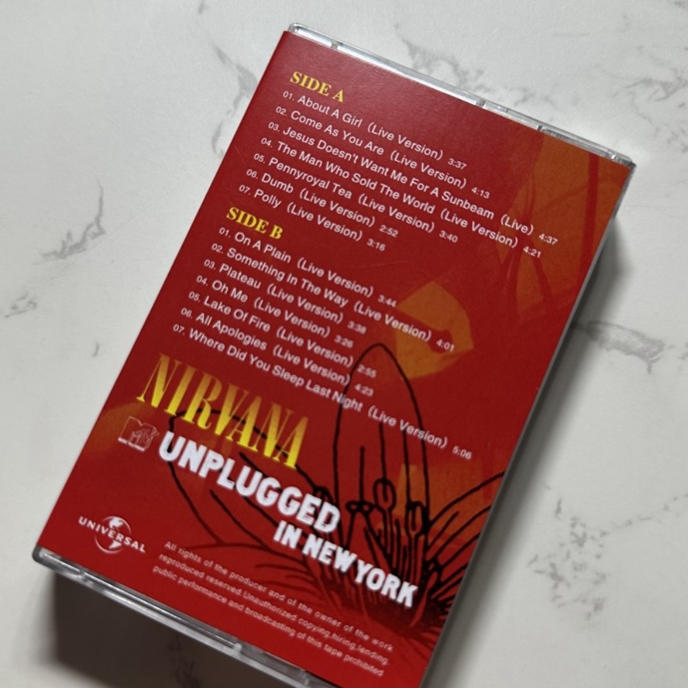Nirvana Cassette Tape Rock Eng - Music Song Audio บทวิจารณ์และราคา