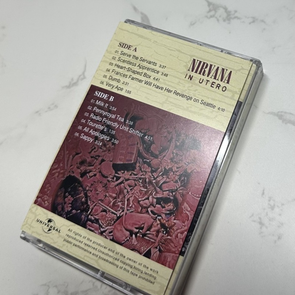 Nirvana Cassette Tape Rock Eng - Music Song Audio บทวิจารณ์และราคา