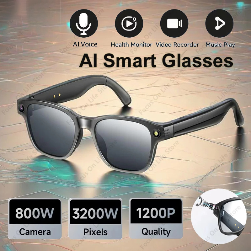AI Smart Glasses 8 Million Cam - Audio Music Video บทวิจารณ์และราคา