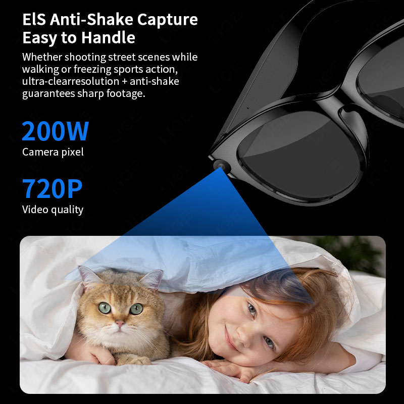 LIGE Camera Smart Glasses AI R - Audio Music To Video Ai Free บทวิจารณ์และราคา